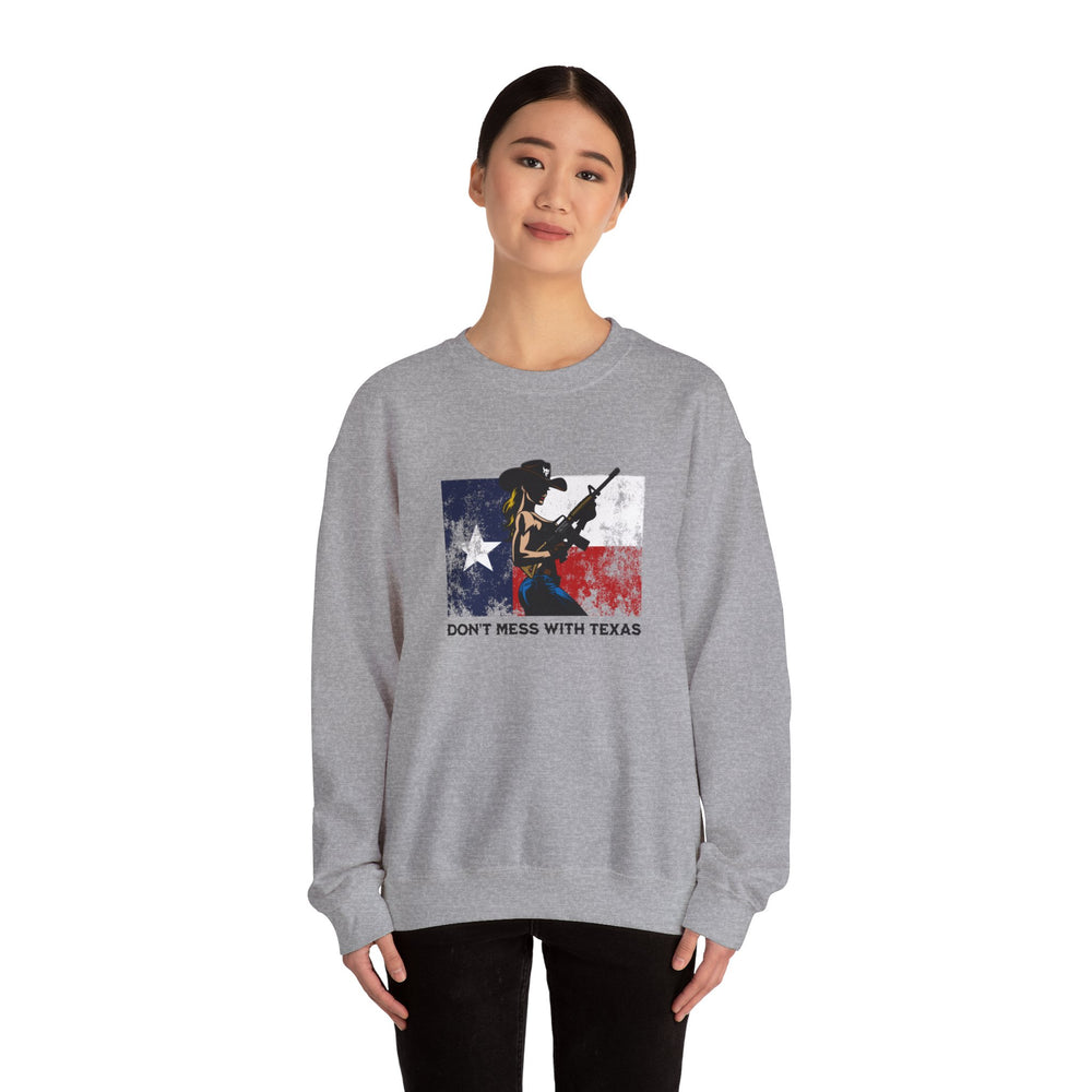 DON'T MESS WITH TEXAS COWGIRL SWEATSHIRT