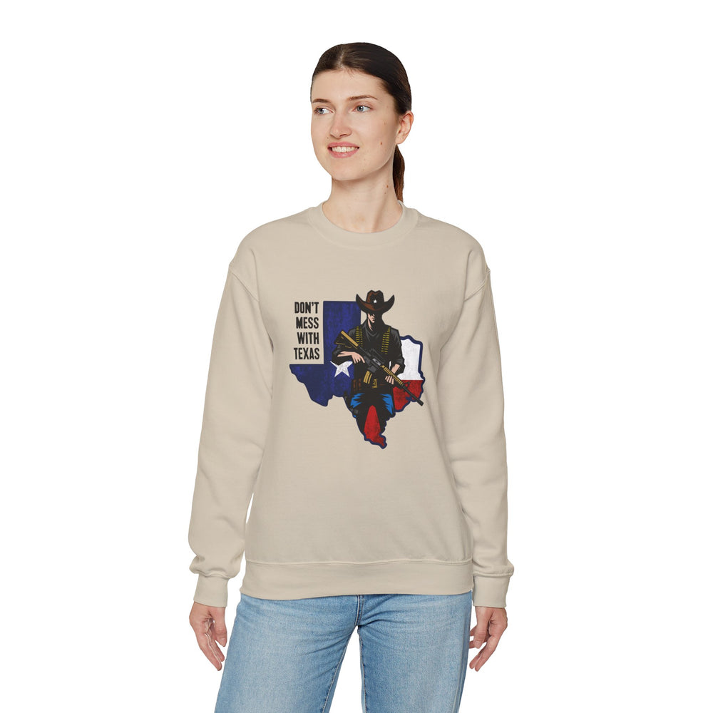 COWBOY DON'T MESS WITH TEXAS SWEATSHIRT