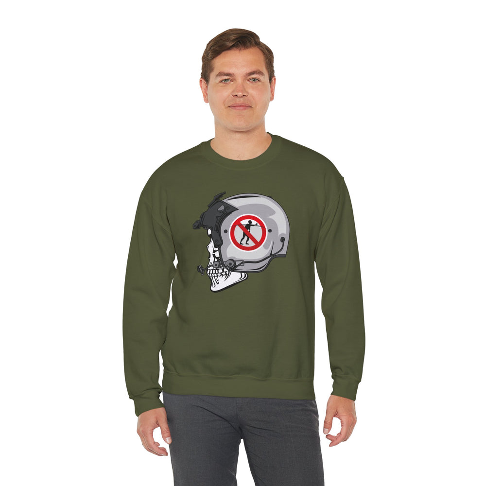 NO ZOMBIE RIDES SWEATSHIRT