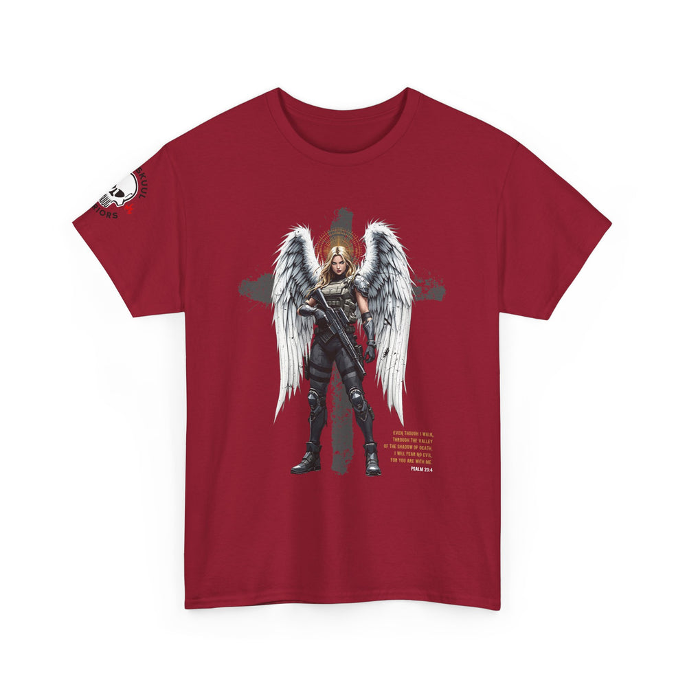FEMALE ARCHANGEL PSALM 23:4 T SHIRT