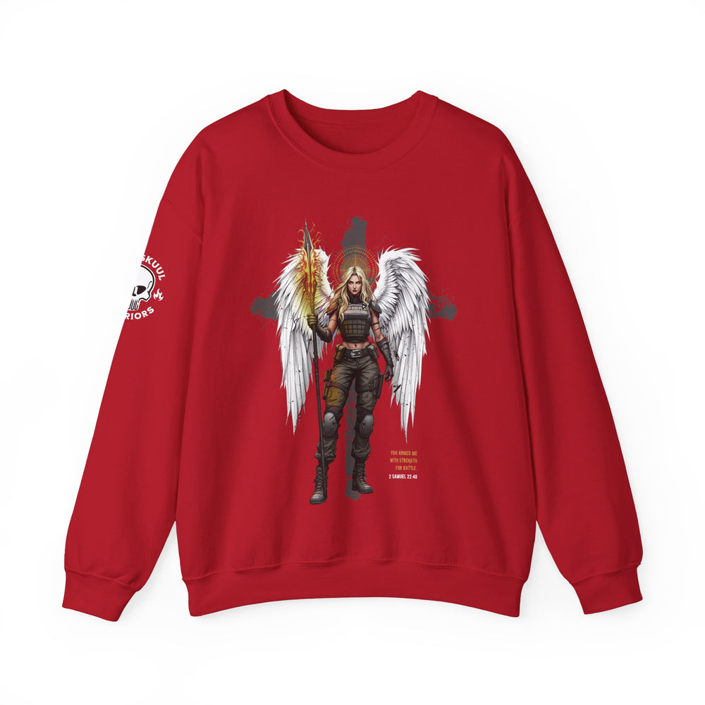 FEMALE ARCHANGEL 2 SAMUEL 22:40 SWEATSHIRT