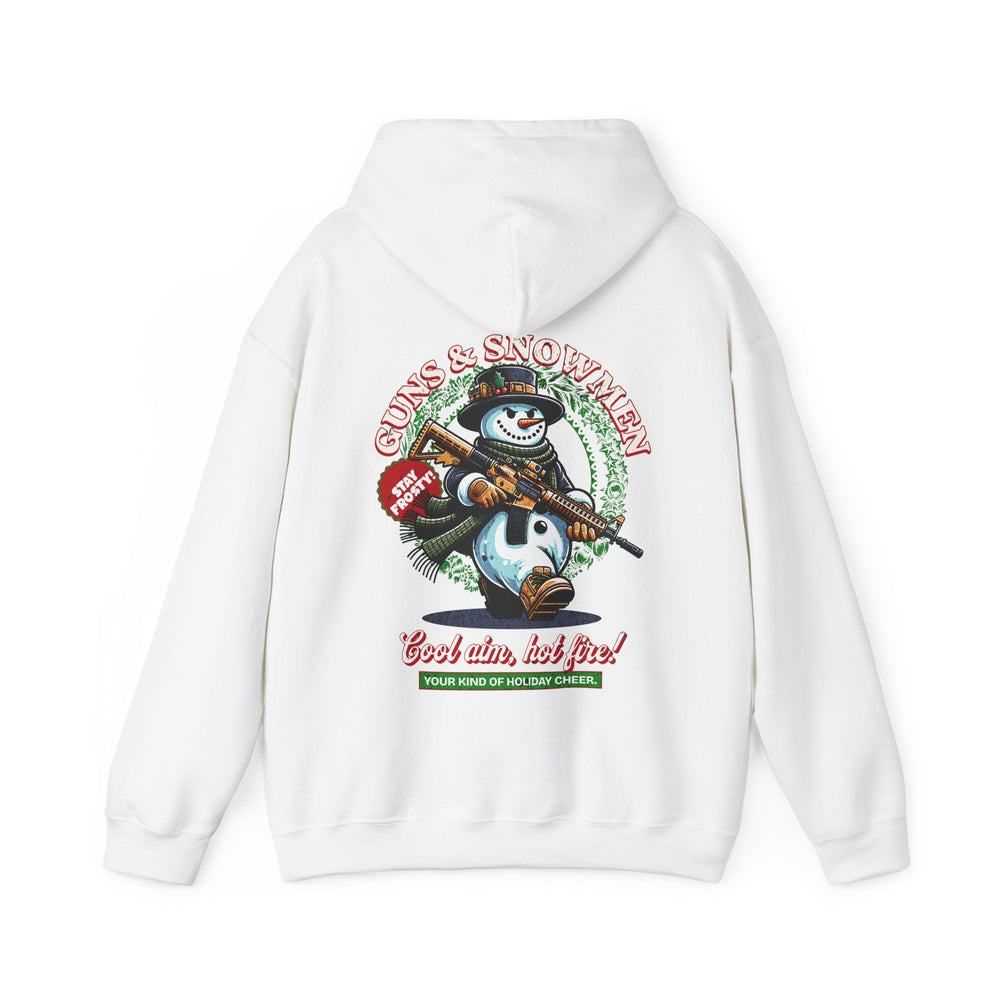 GUNS AND SNOWMEN XMAS HOODIE