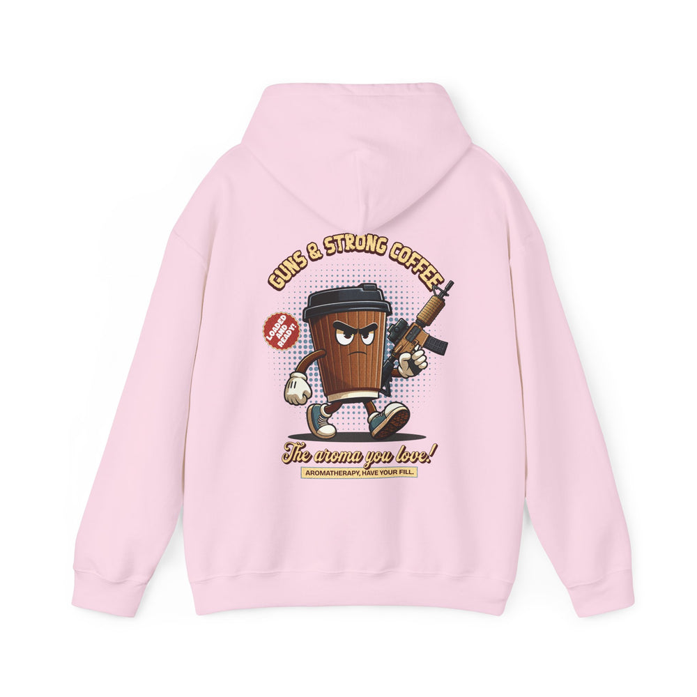 GUNS AND STRONG COFFEE HOODIE