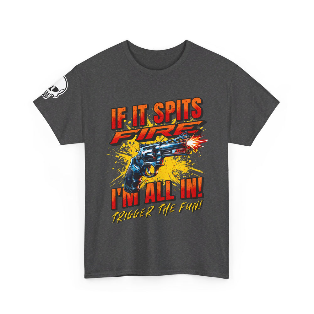 REVOLVER SPITTING FIRE T SHIRT