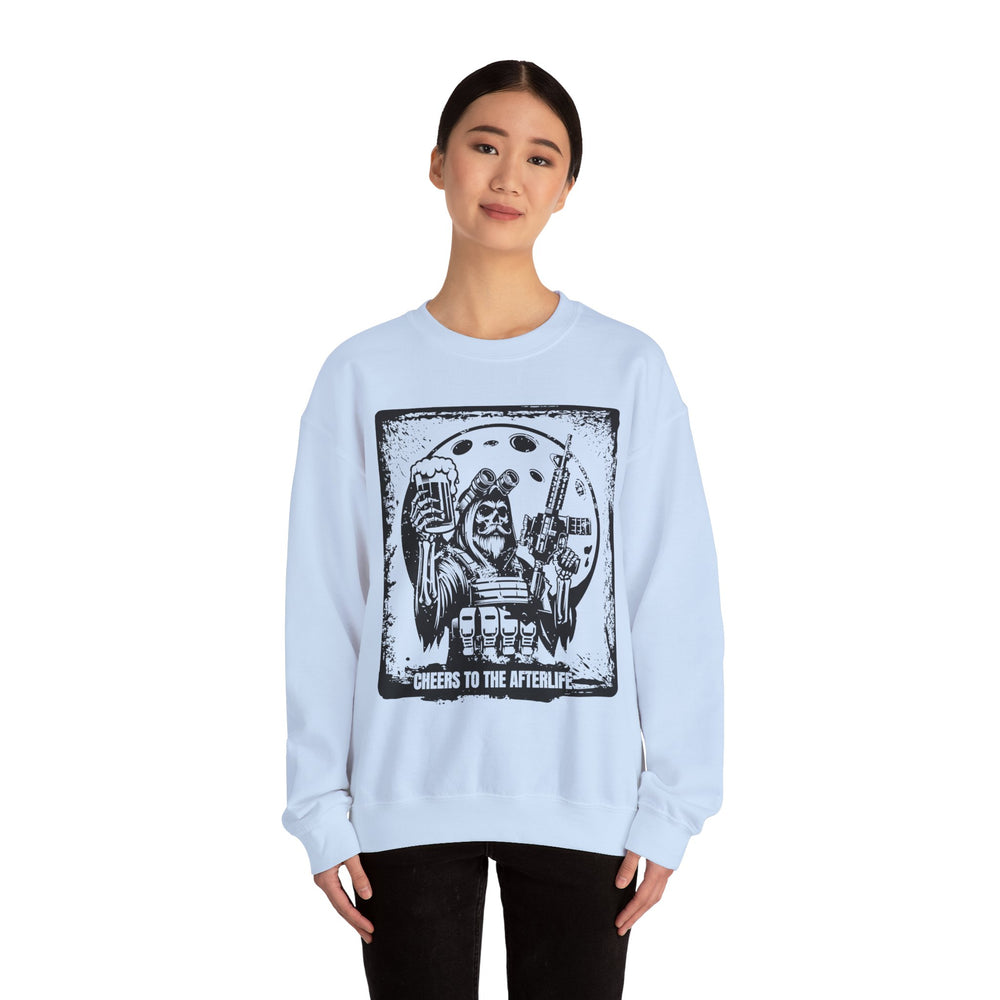 CHEERS TO THE AFTERLIFE GRUNGE SWEATSHIRT