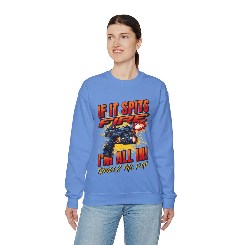 TACTICAL GUN SPITTING SWEATSHIRT