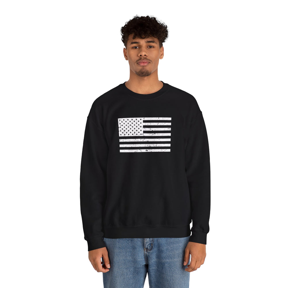 USA GRUNGE FLAG SWEATSHIRT