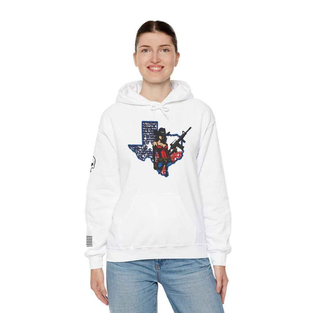 TEXAS STATE COWGIRL HOODIE