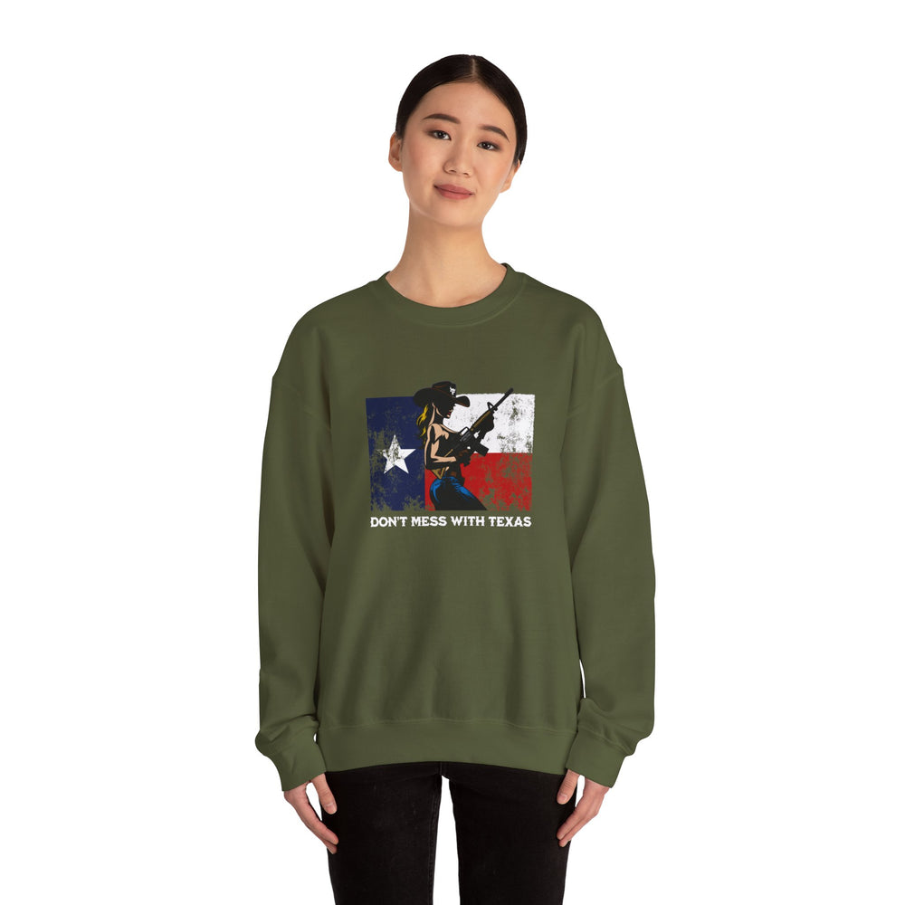 DON'T MESS WITH TEXAS COWGIRL SWEATSHIRT