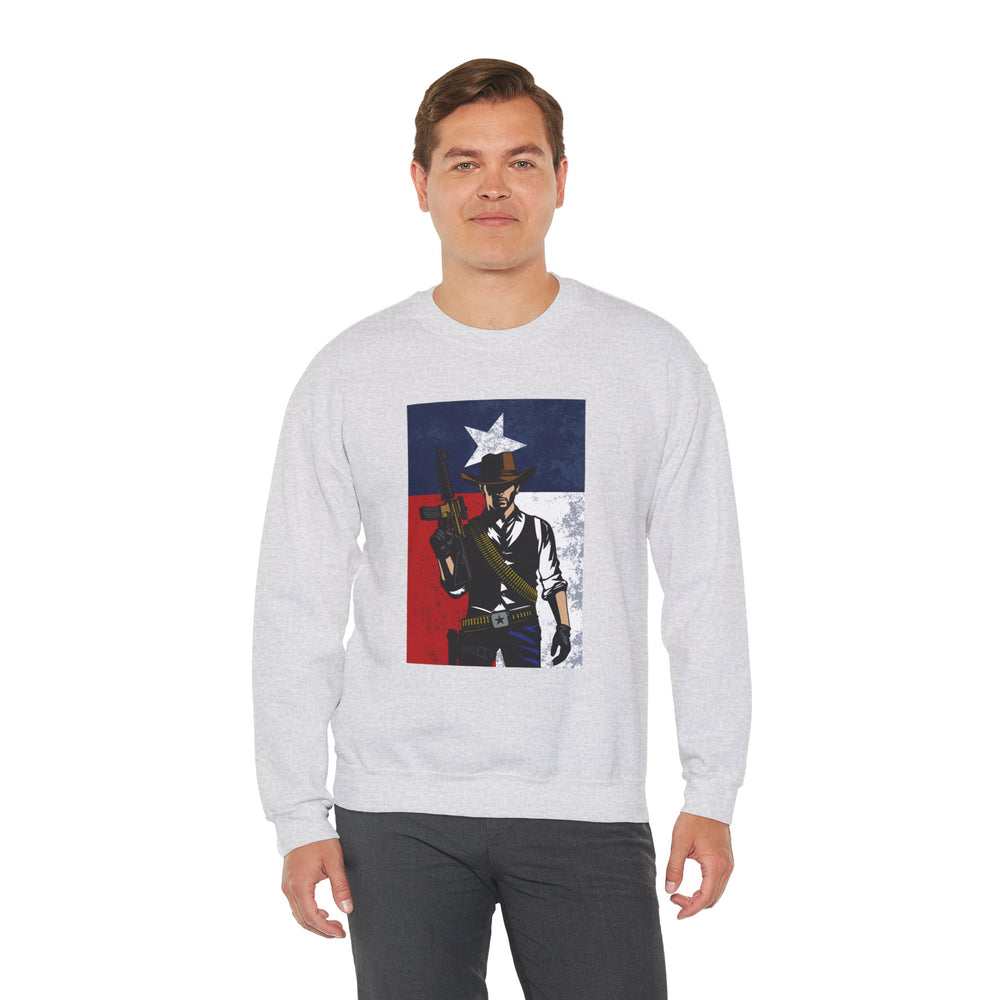 COWBOY TEXAS FLAG SWEATSHIRT