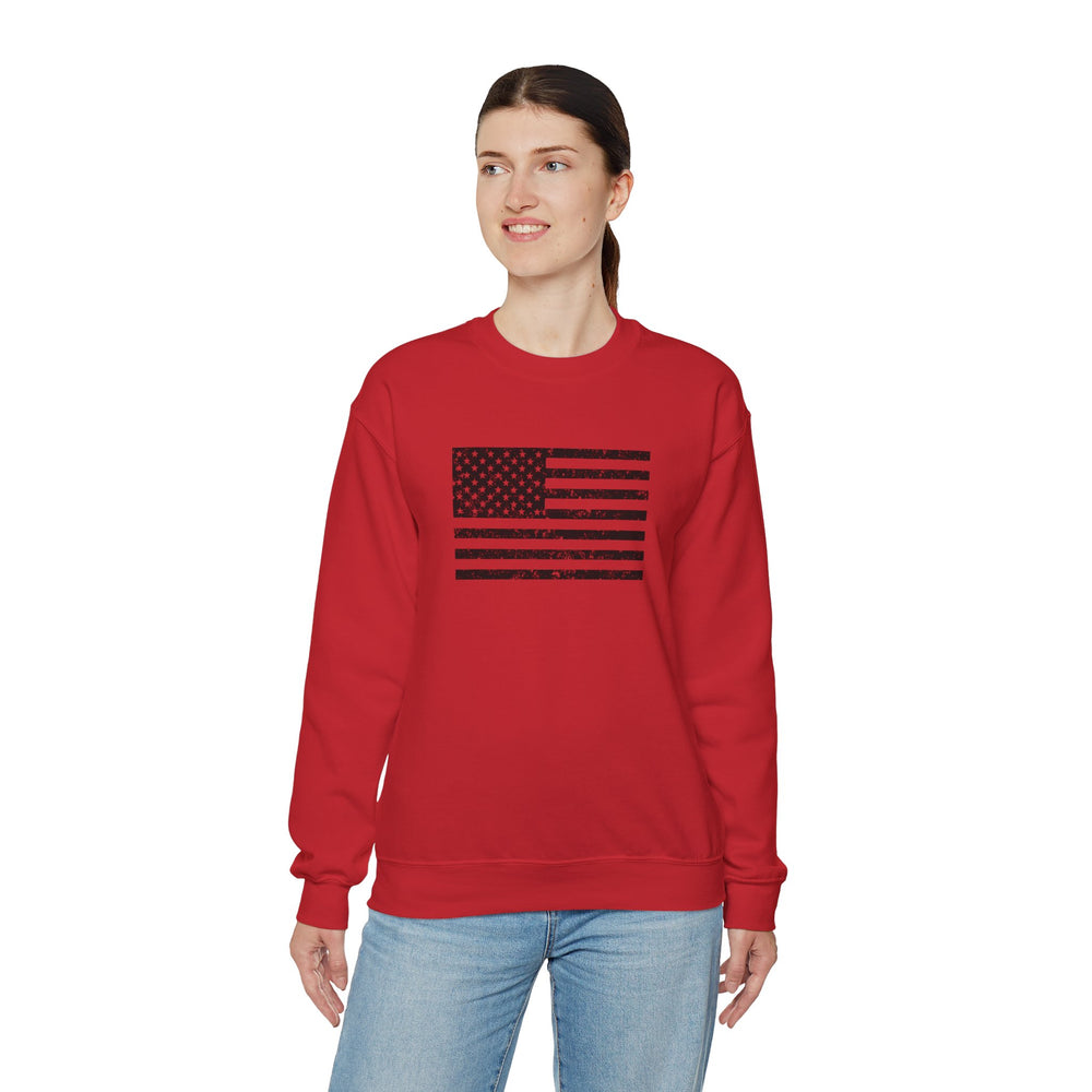 USA GRUNGE FLAG SWEATSHIRT