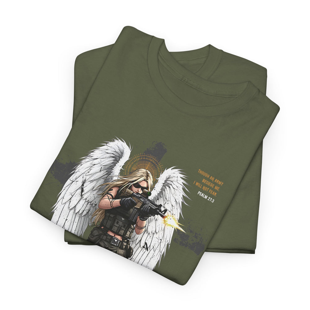 FEMALE ARCHANGEL PSALM 27:3 T SHIRT