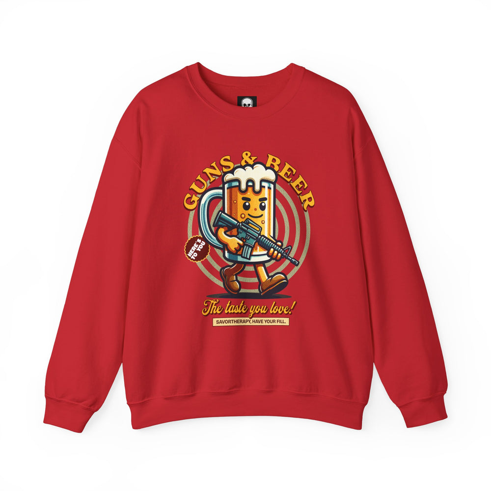 GUNS AND BEER VINTAGE SWEATSHIRT