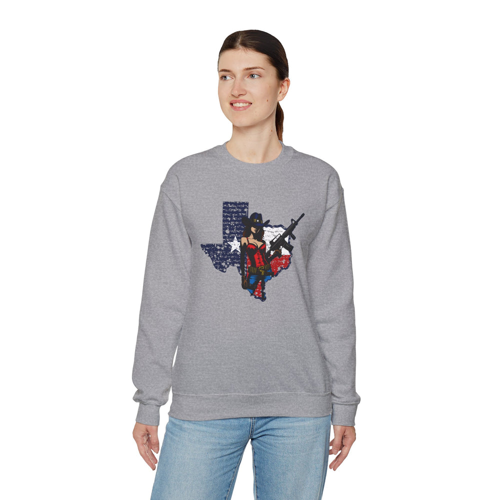 COWGIRL TEXAS STATE SWEATSHIRT