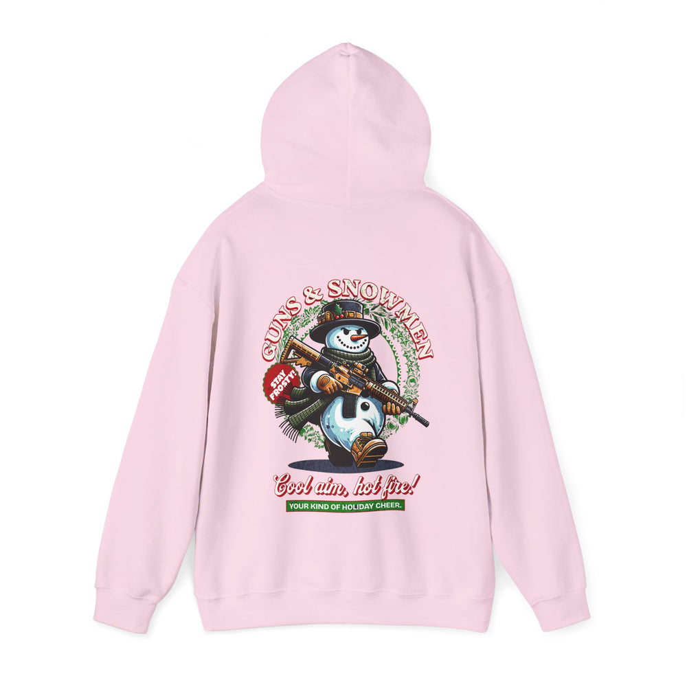 GUNS AND SNOWMEN XMAS HOODIE