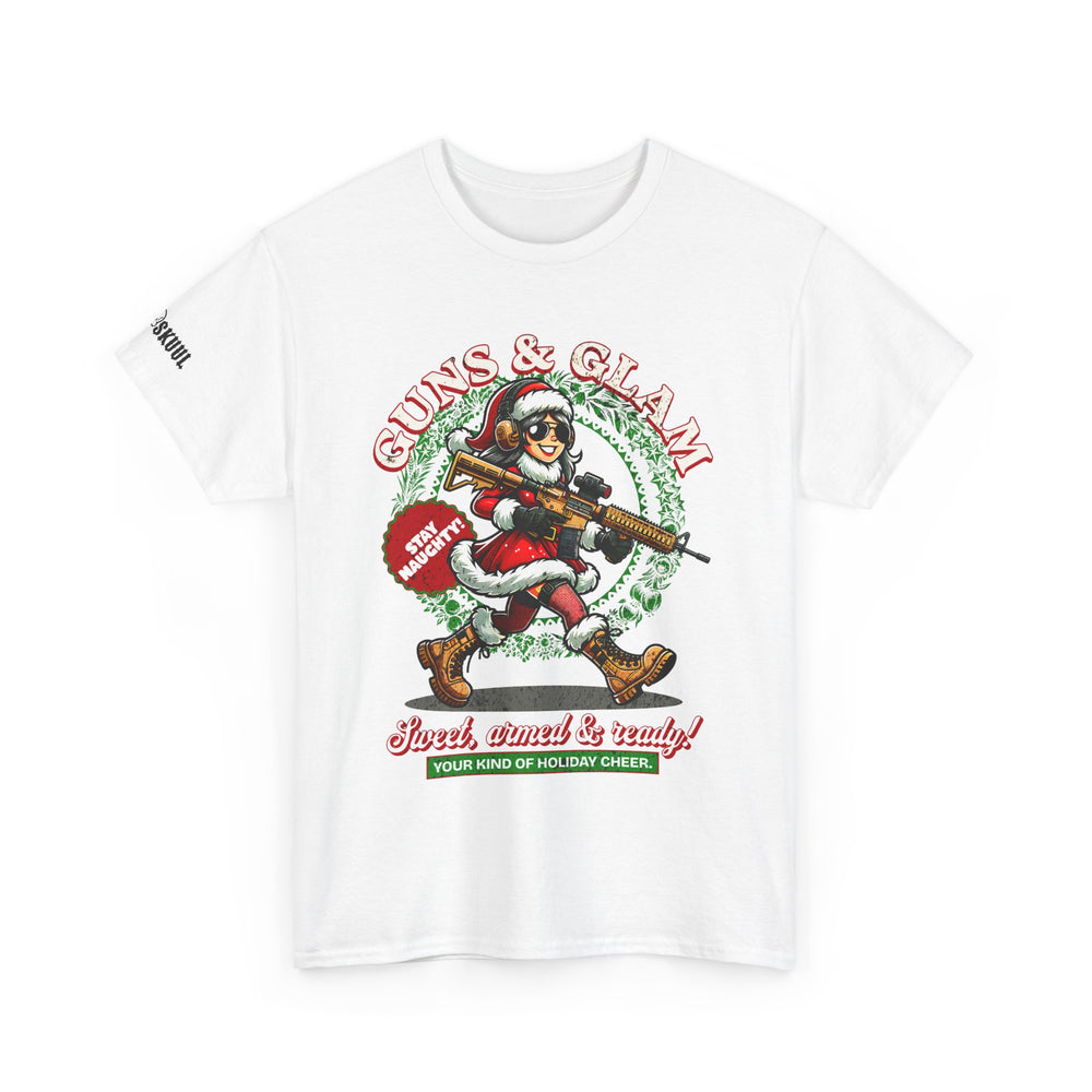 GUNS AND GLAM XMAS T SHIRT