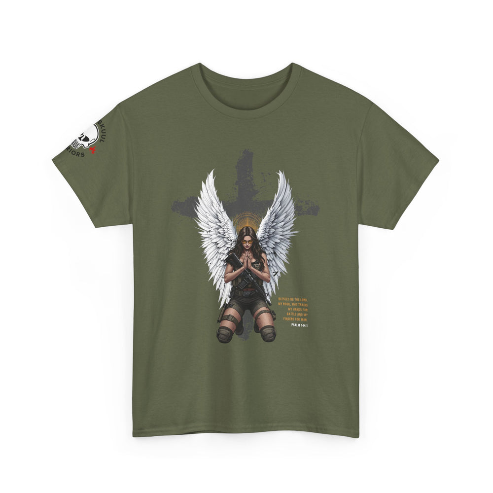 FEMALE ARCHANGEL PSALM 144:1 T SHIRT