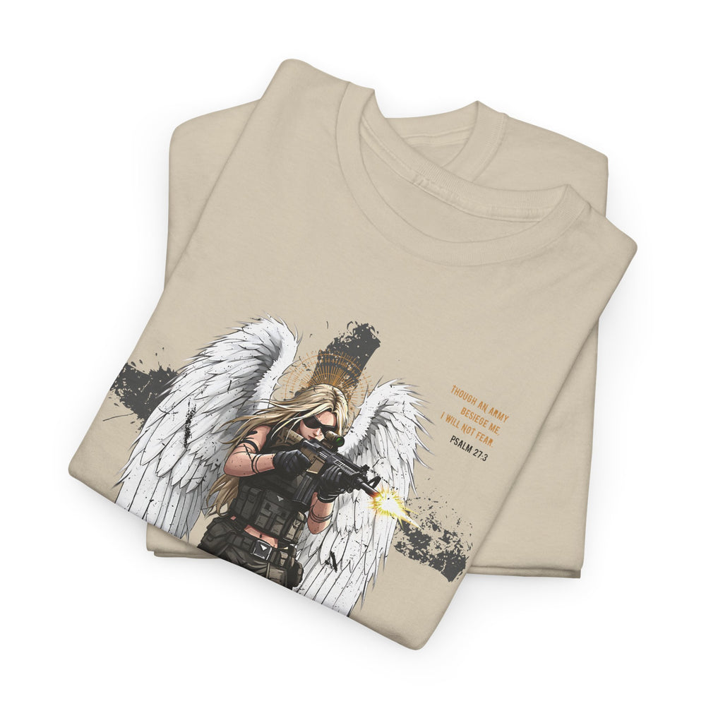 FEMALE ARCHANGEL PSALM 27:3 T SHIRT