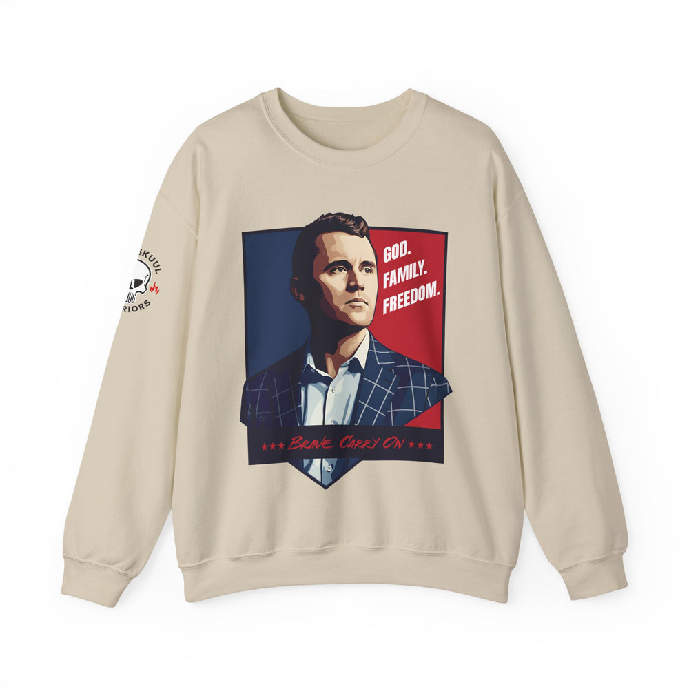GOD. FAMILY. FREEDOM CHARLIE KIRK SWEATSHIRT