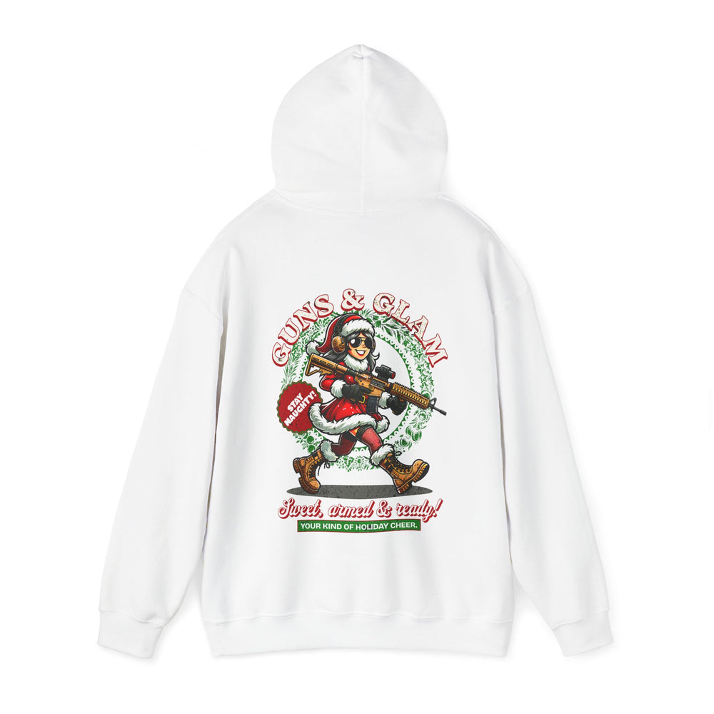 GUNS AND GLAM XMAS HOODIE