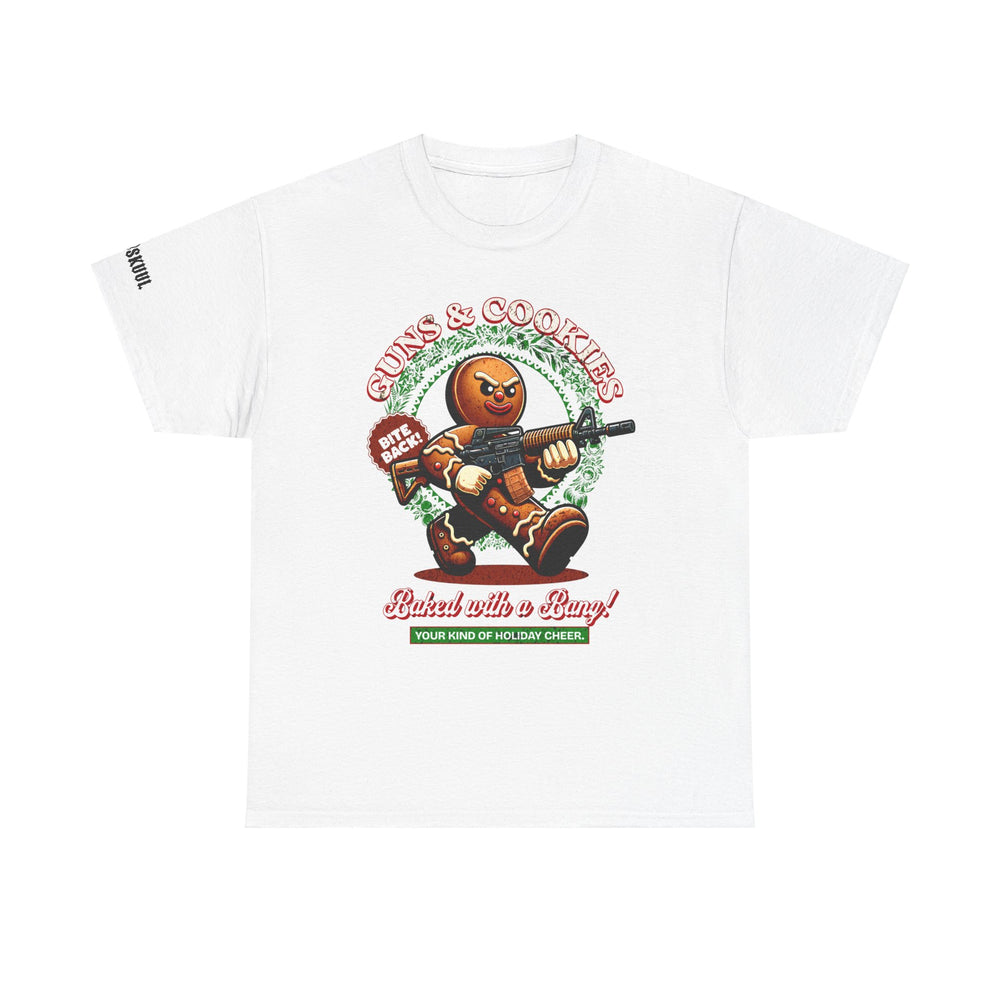 GUNS AND COOKIES XMAS T SHIRT