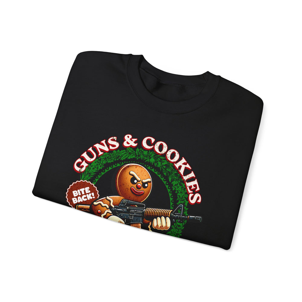 GUNS AND COOKIES XMAS SWEATSHIRT