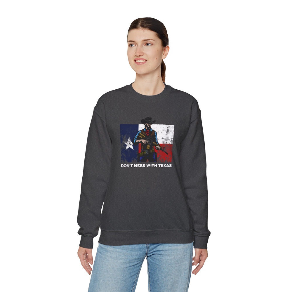 DON'T MESS WITH TEXAS COWBOY SWEATSHIRT