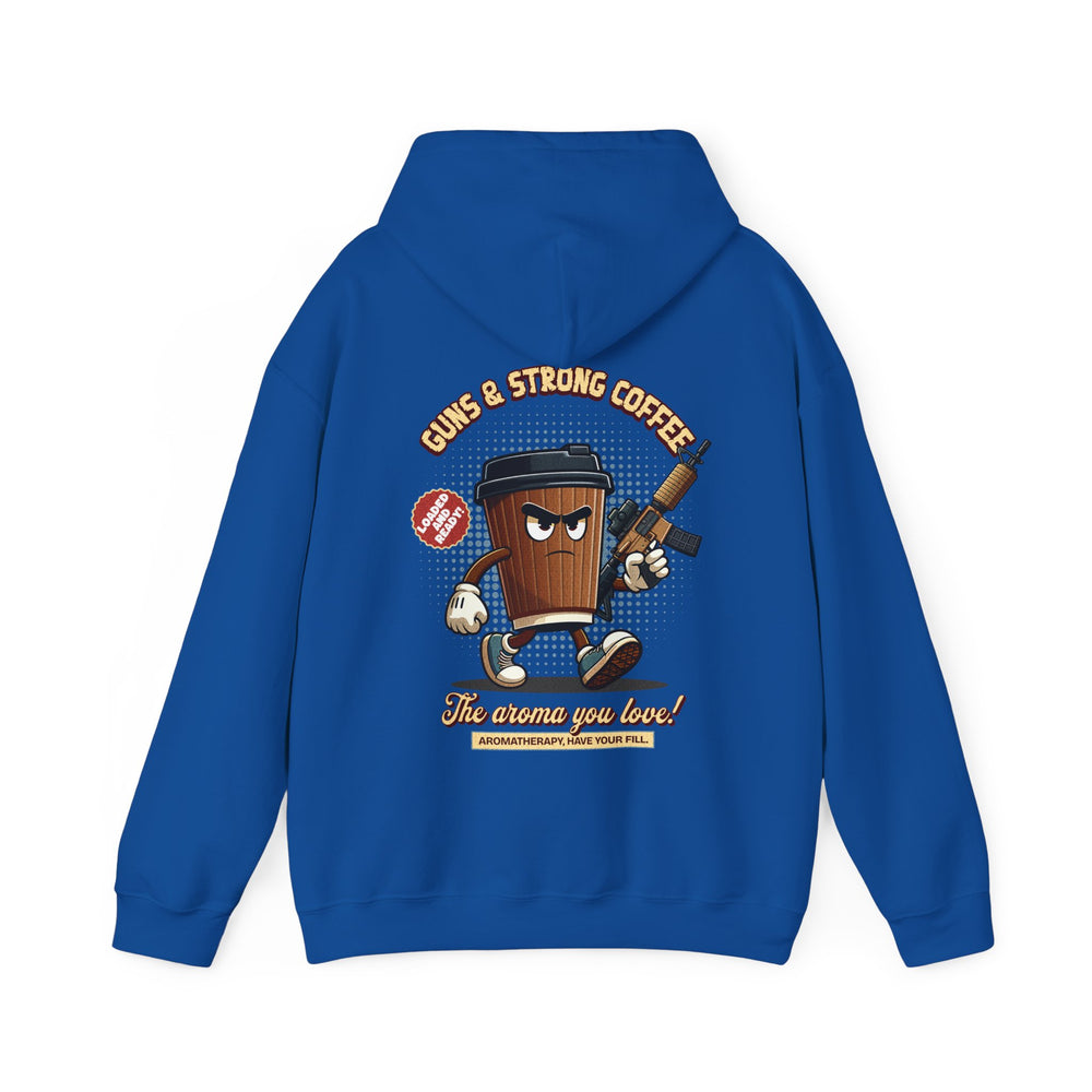 GUNS AND STRONG COFFEE HOODIE