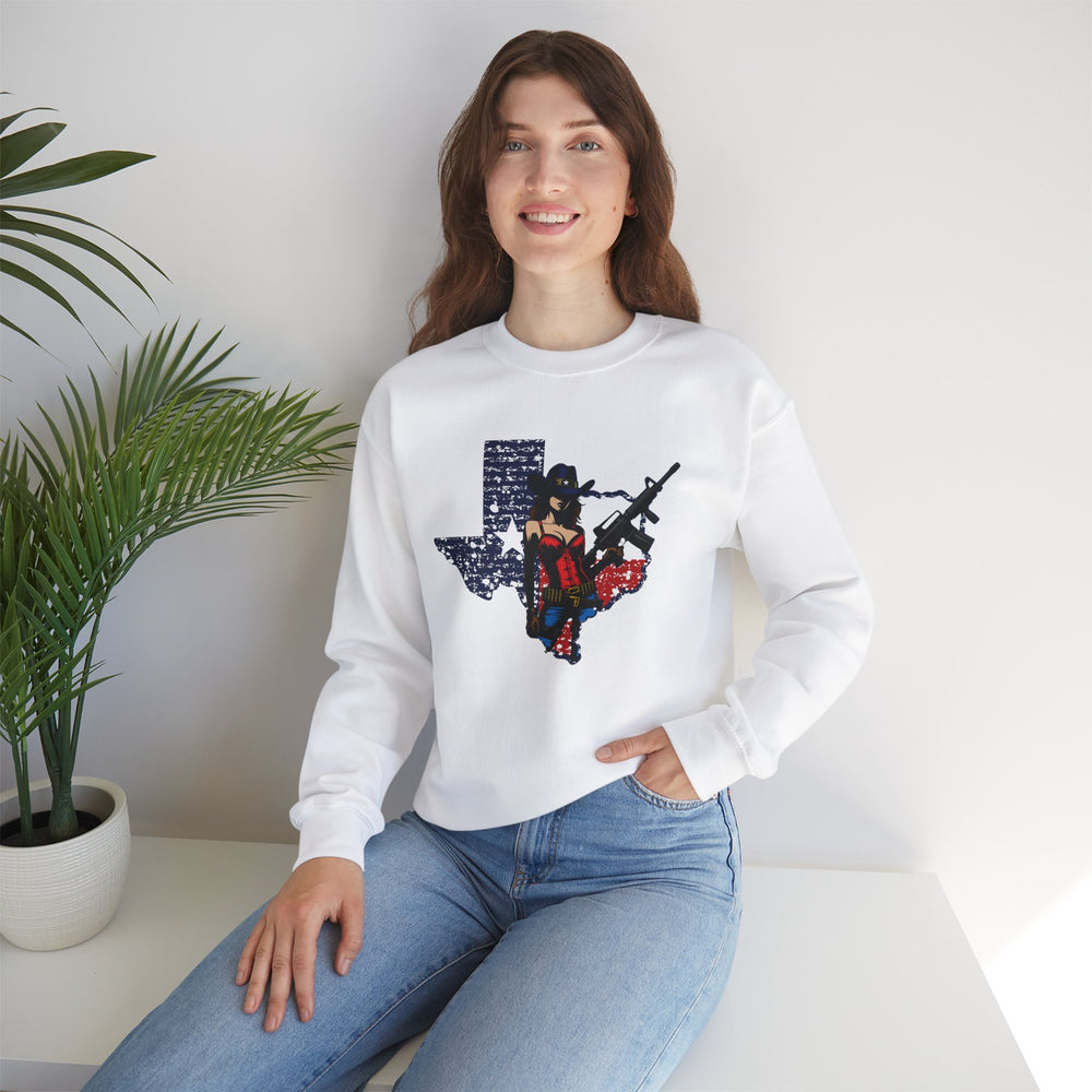 COWGIRL TEXAS STATE SWEATSHIRT