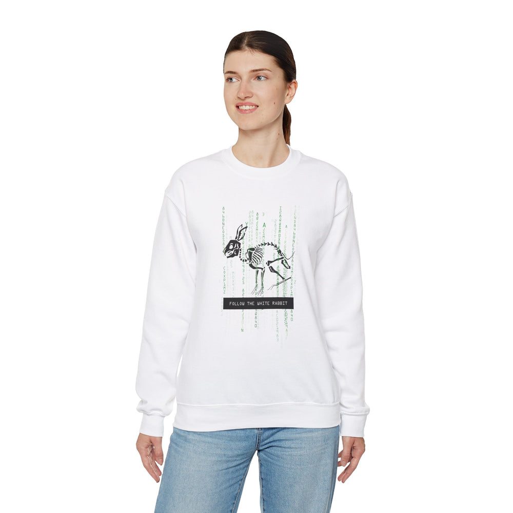 FOLLOW THE WHITE RABBIT SWEATSHIRT