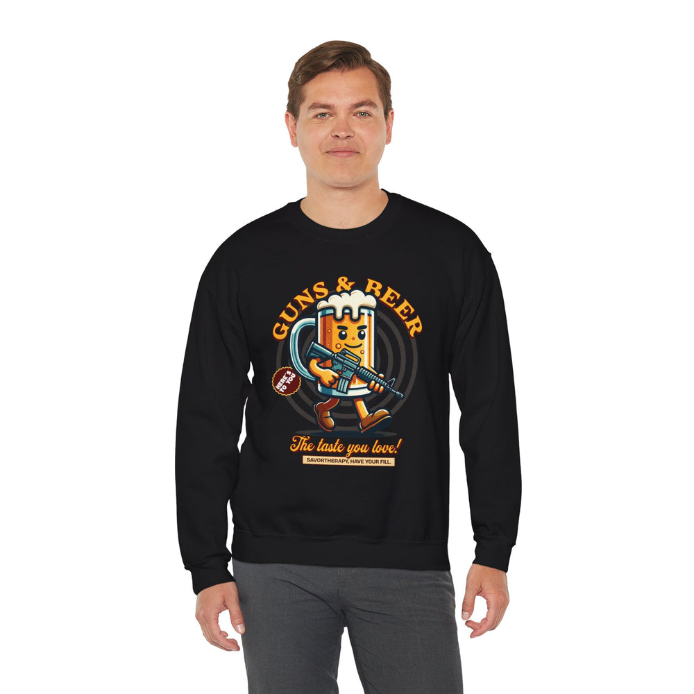 GUNS AND BEER VINTAGE SWEATSHIRT