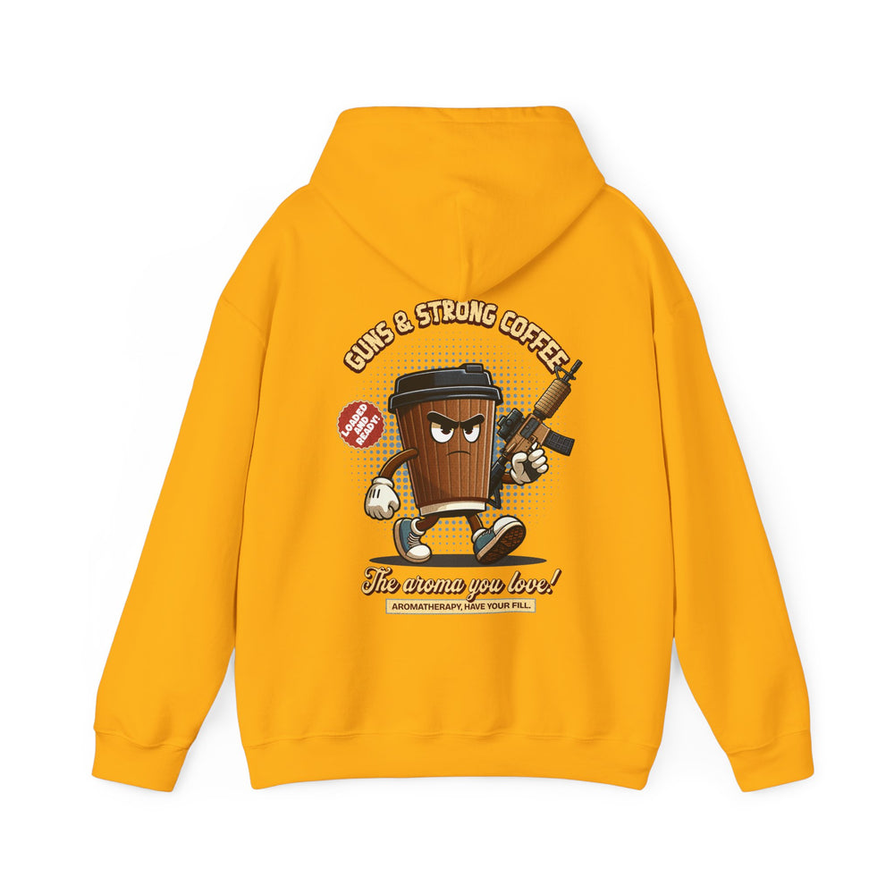 GUNS AND STRONG COFFEE HOODIE