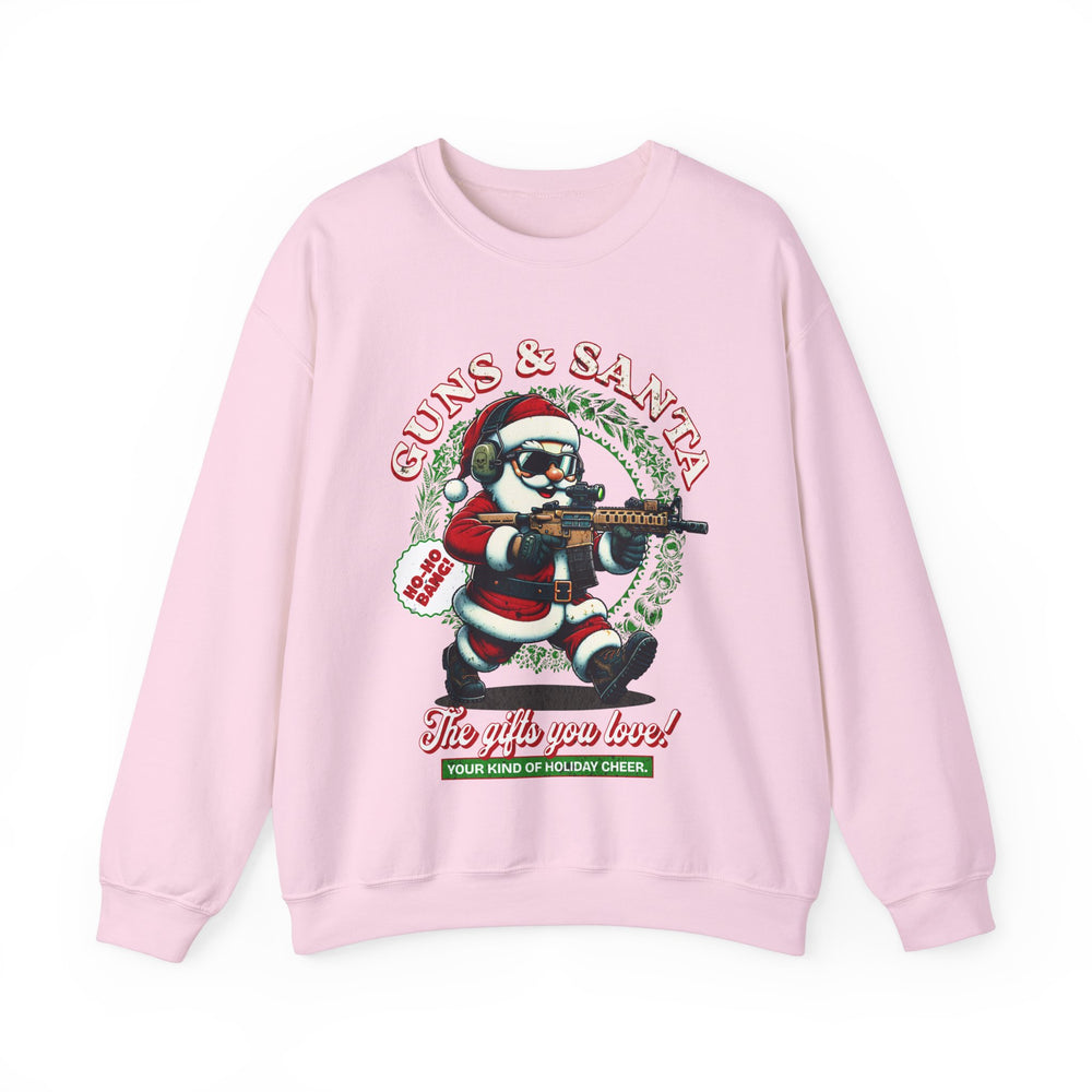 GUNS AND SANTA SWEATSHIRT