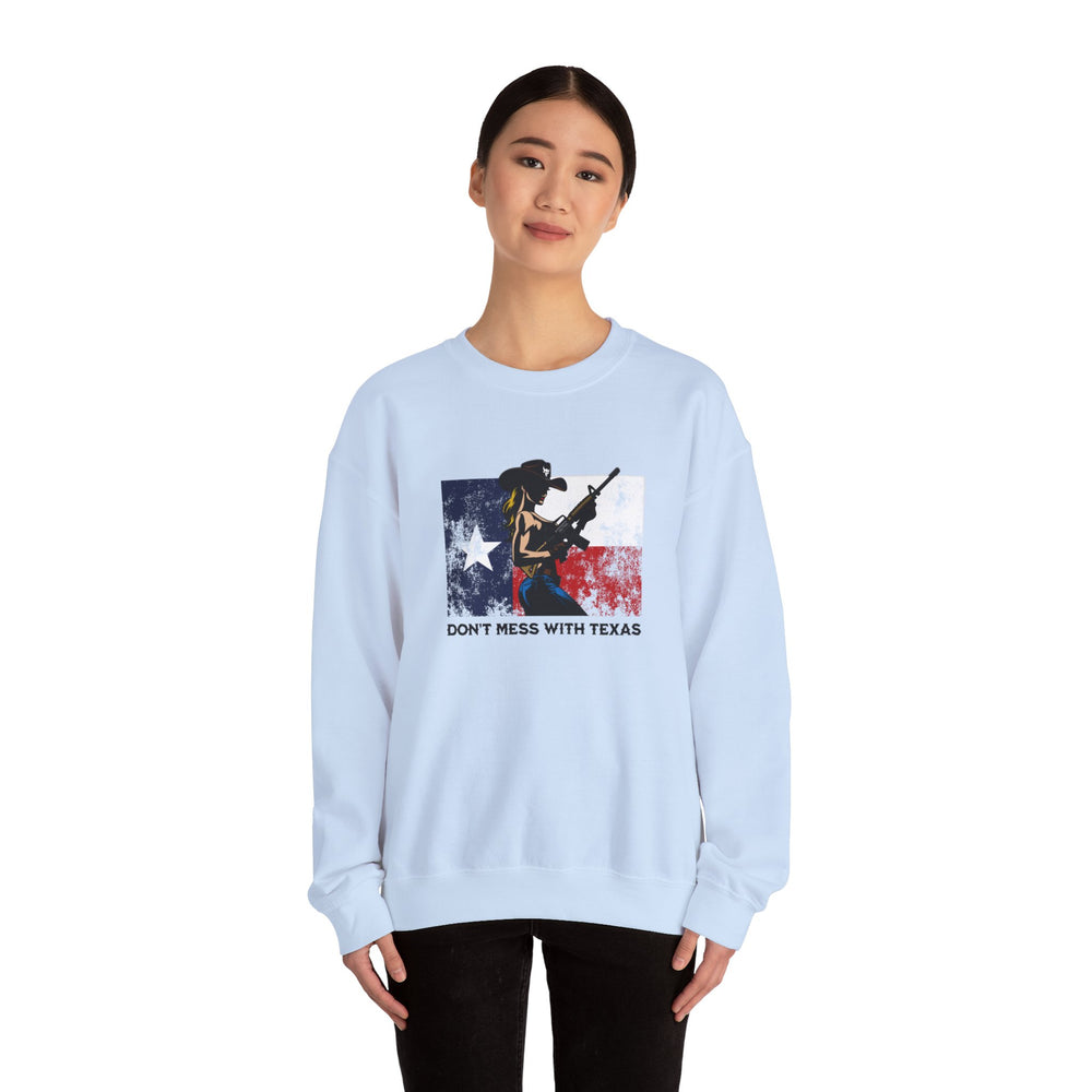 DON'T MESS WITH TEXAS COWGIRL SWEATSHIRT