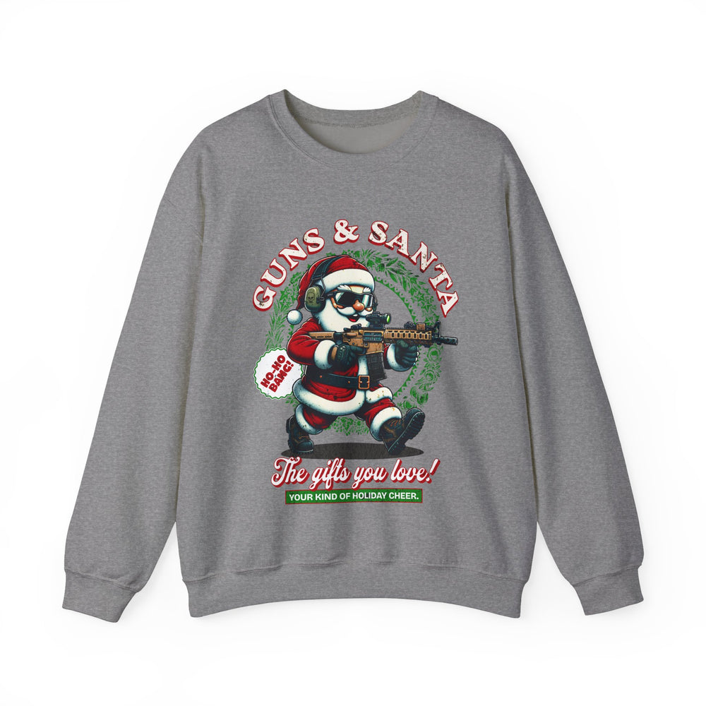 GUNS AND SANTA SWEATSHIRT