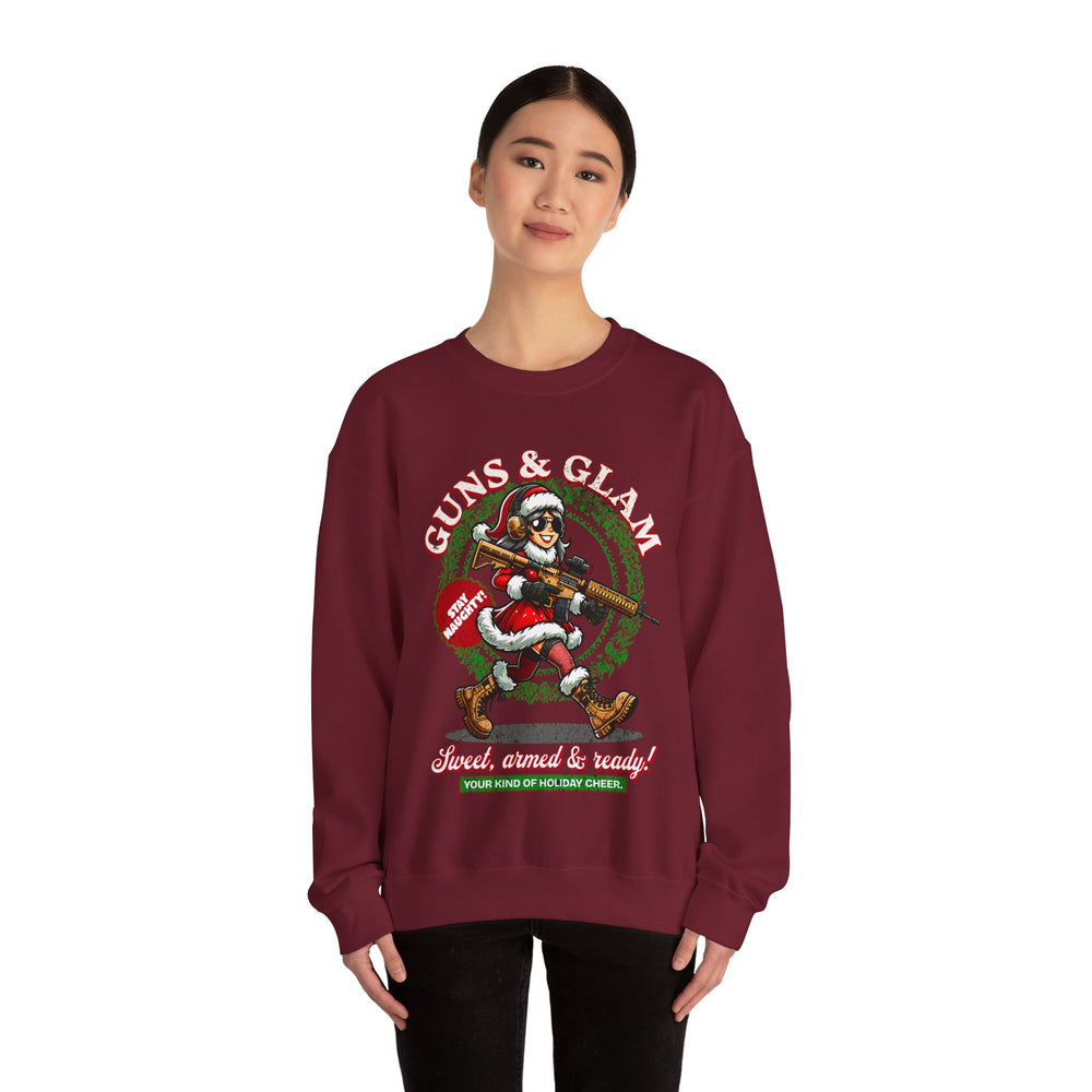 GUNS AND GLAM XMAS SWEATSHIRT