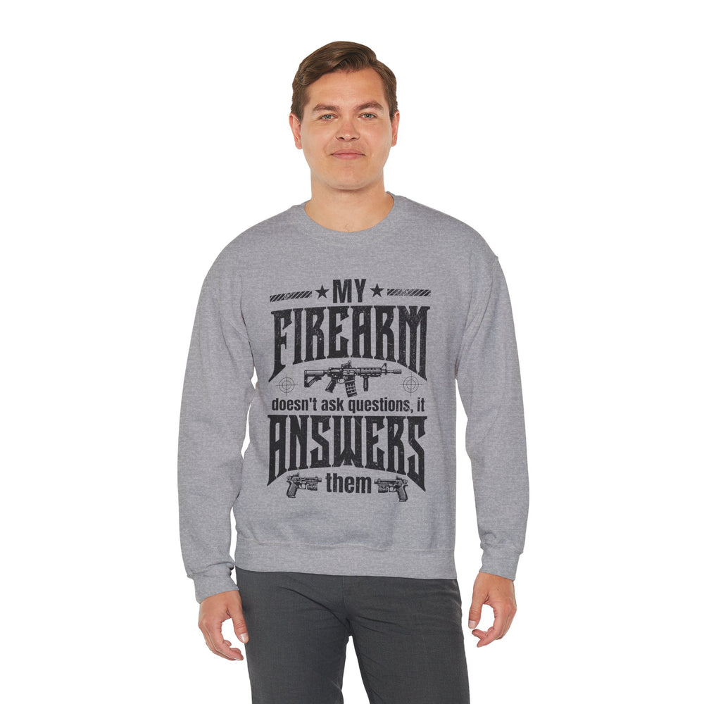 QUESTIONS ANSWERED SWEATSHIRT