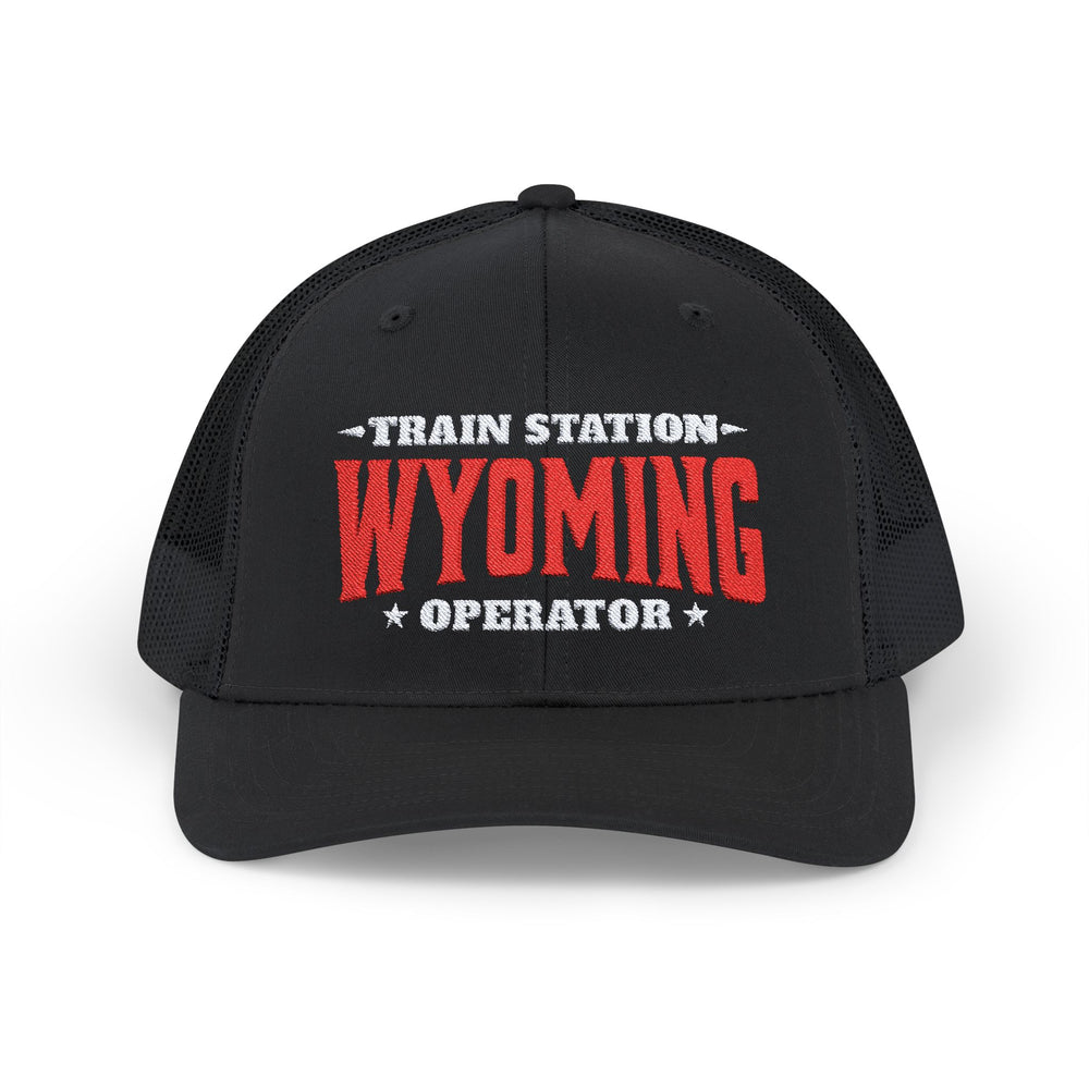 TRAIN STATION WYOMING SNAP TRUCKER HAT