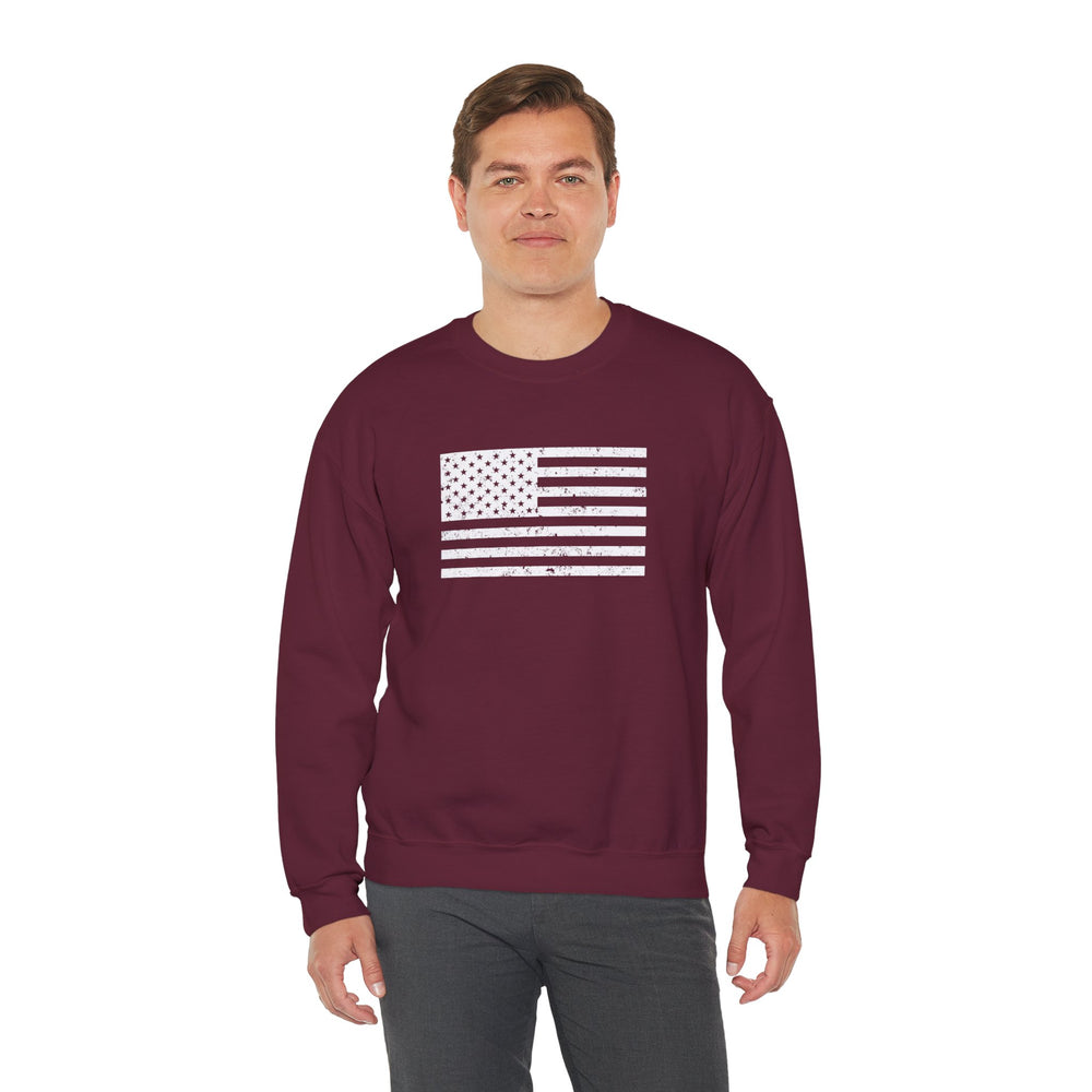 USA GRUNGE FLAG SWEATSHIRT