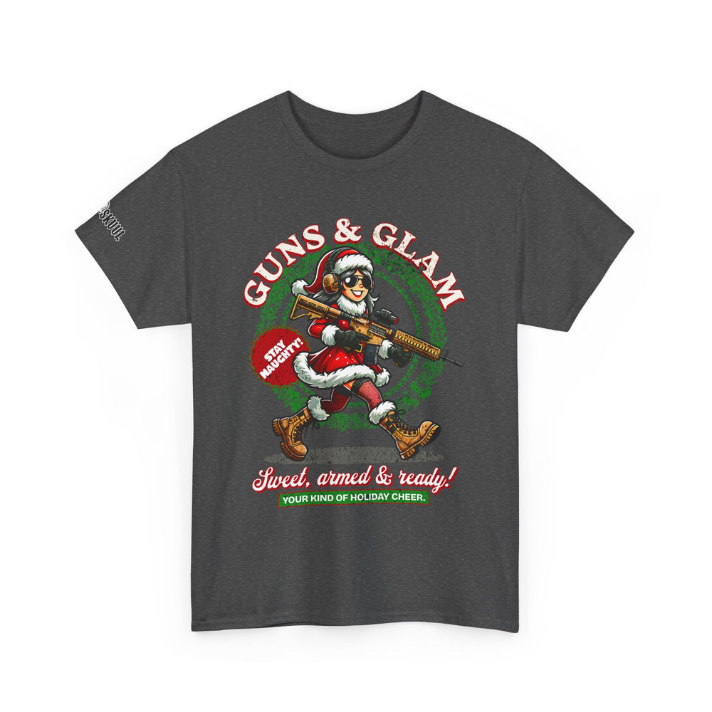 GUNS AND GLAM XMAS T SHIRT