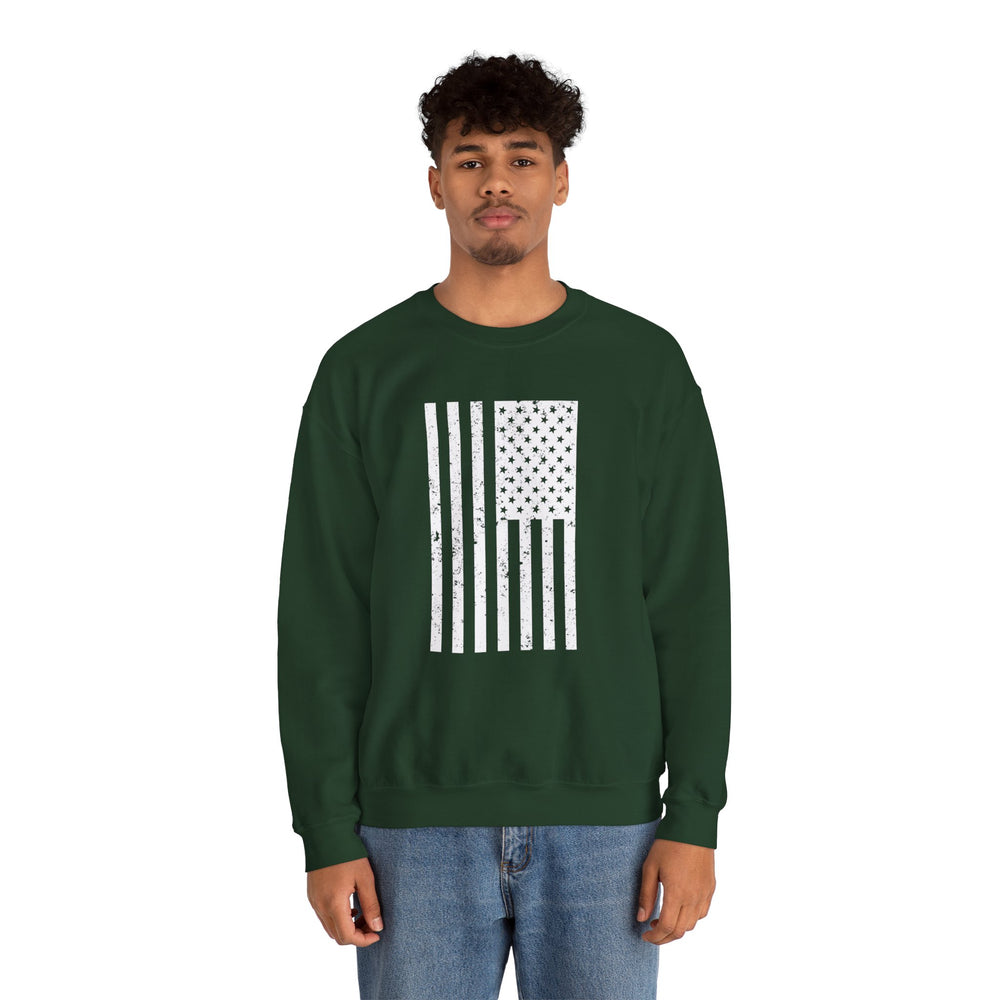 VERTICAL USA GRUNGE FLAG SWEATSHIRT