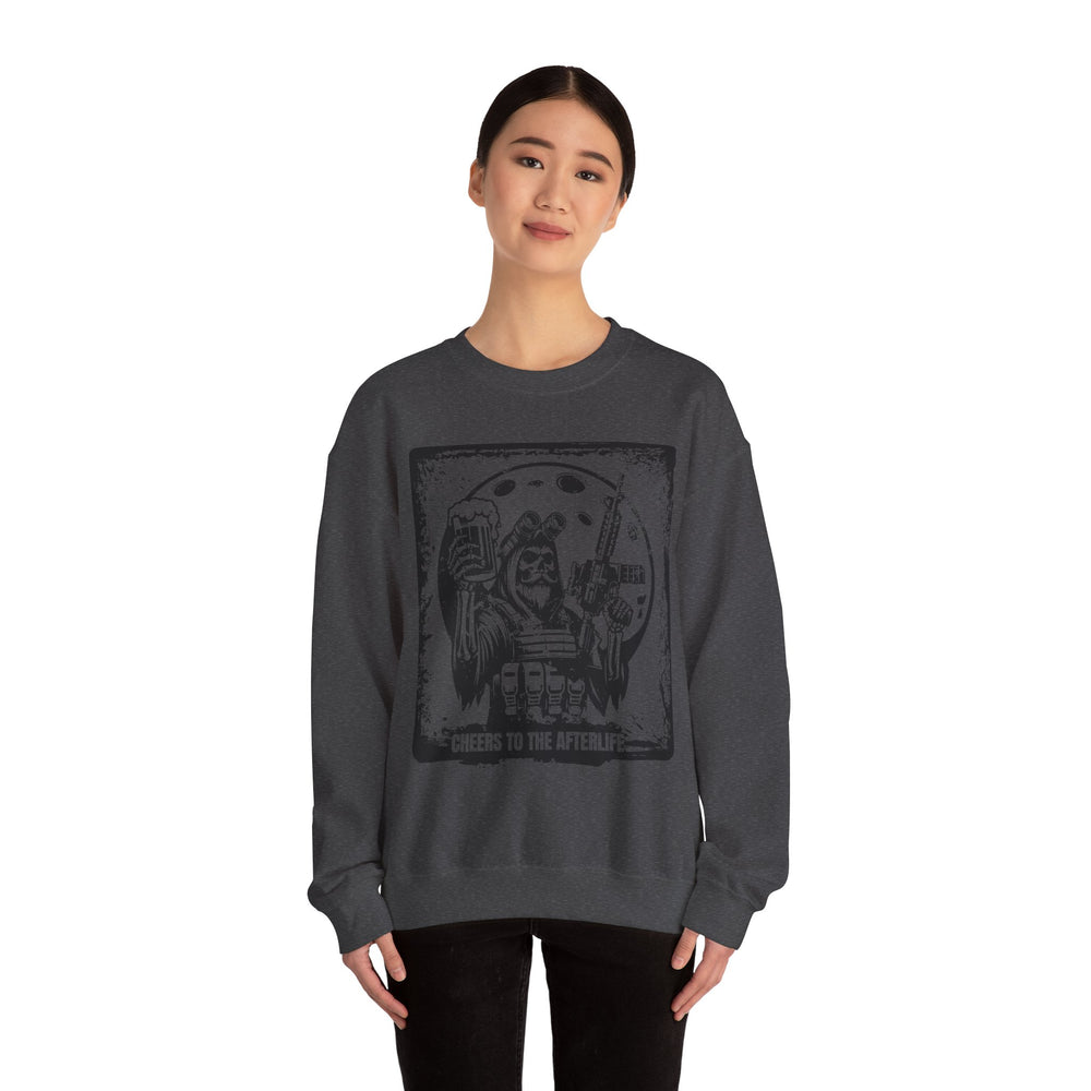 CHEERS TO THE AFTERLIFE GRUNGE SWEATSHIRT