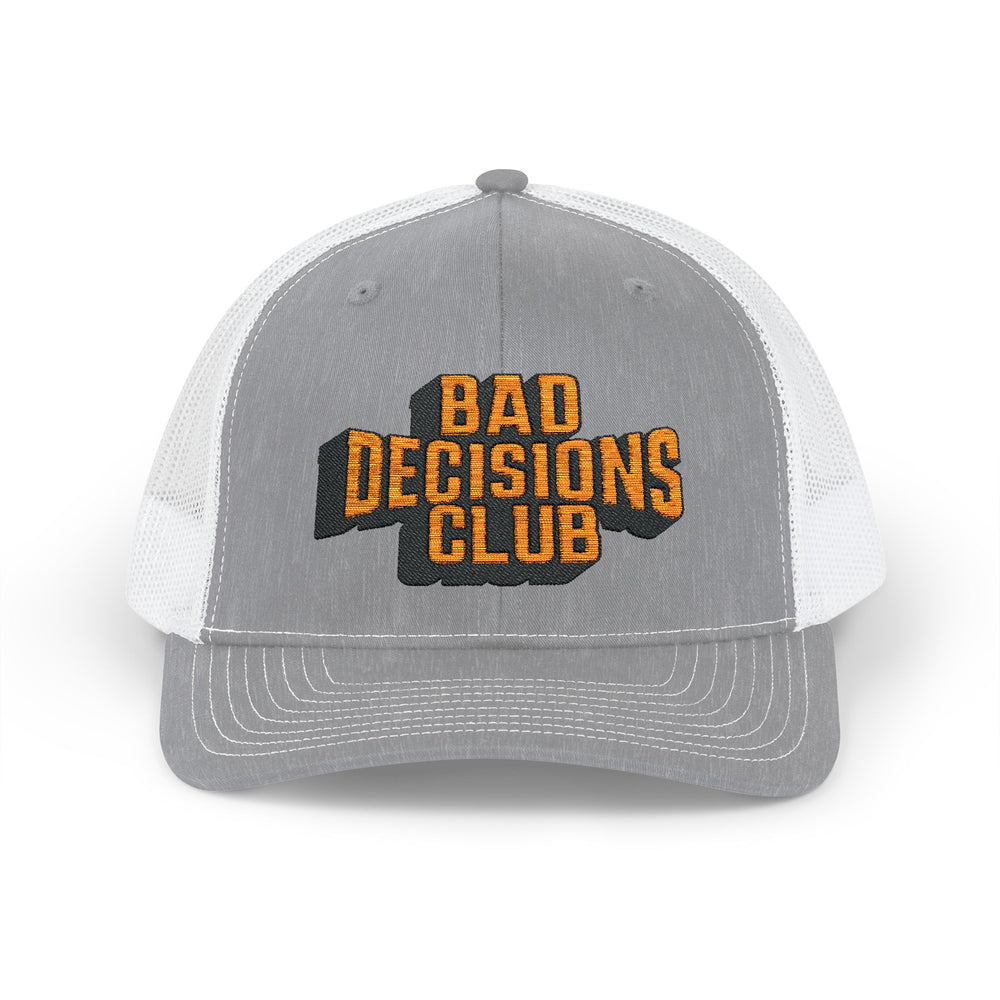 BAD DECISIONS CLUB SNAP TRUCKER HAT