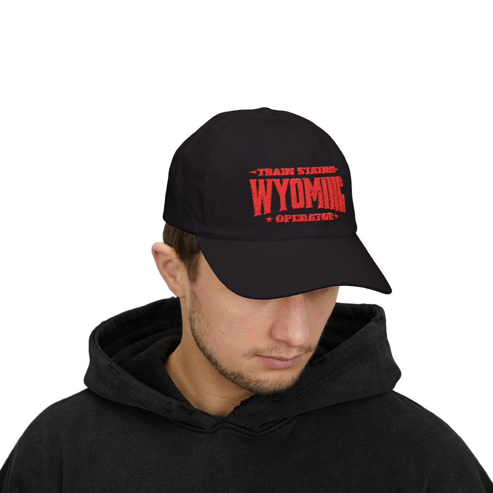 TRAIN STATION WYOMING DAD CAP