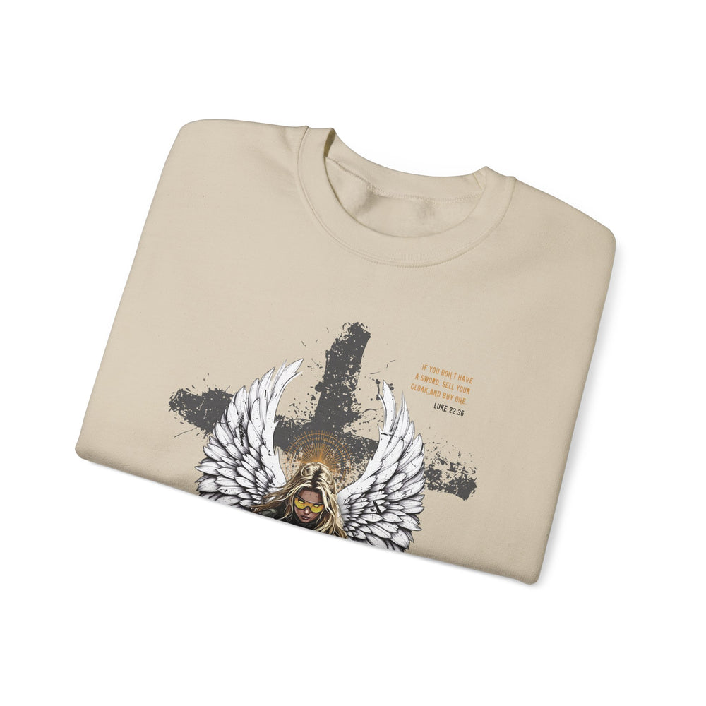 FEMALE ARCHANGEL LUKE 22:36 SWEATSHIRT