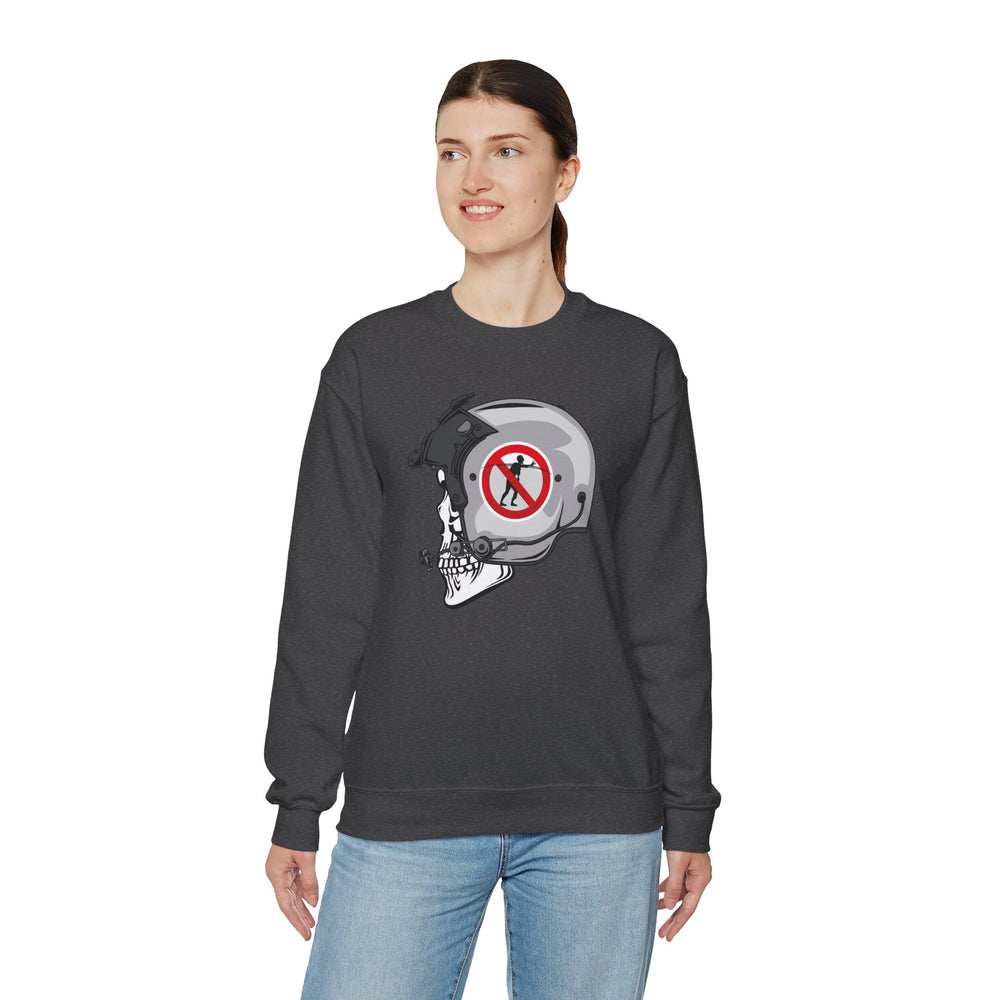 NO ZOMBIE RIDES SWEATSHIRT