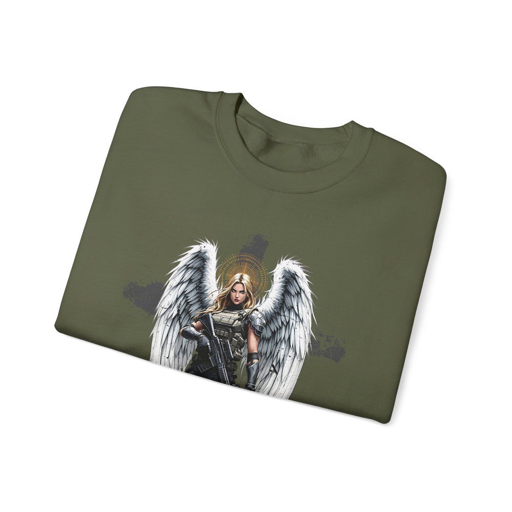 FEMALE ARCHANGEL PSALM 23:4 SWEATSHIRT