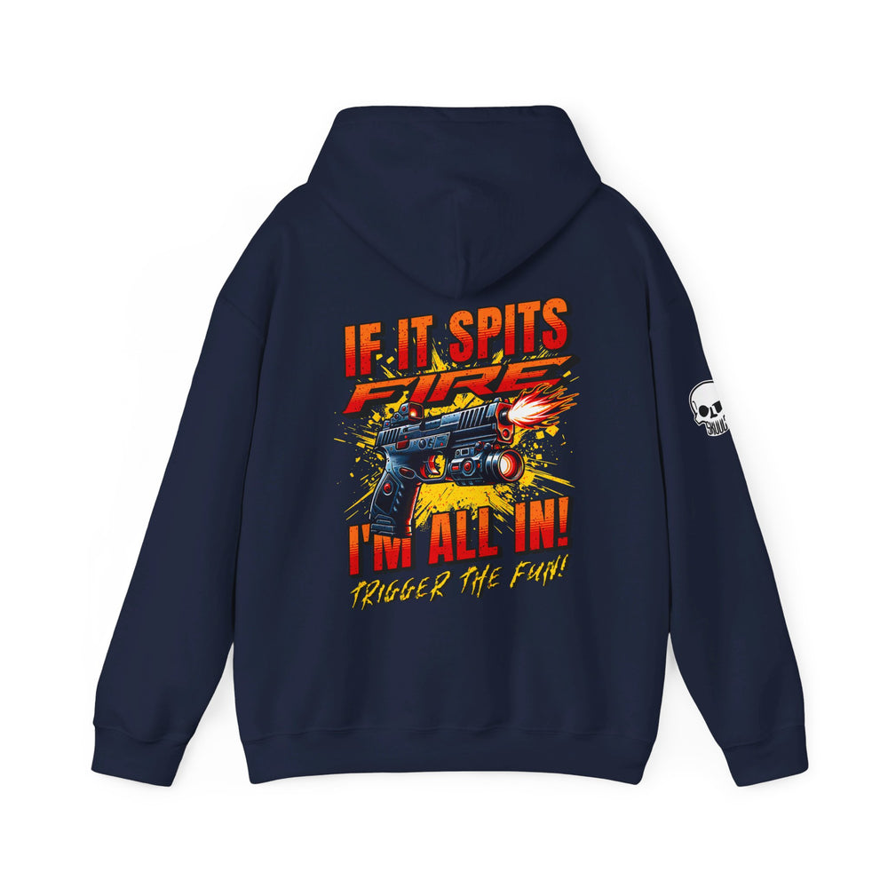 TACTICAL GUN SPITTING FIRE HOODIE