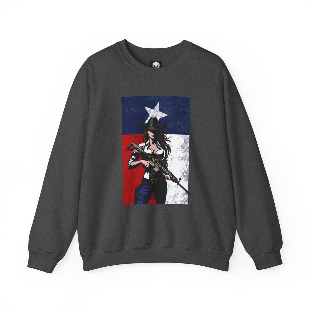 COWGIRL TEXAS FLAG SWEATSHIRT