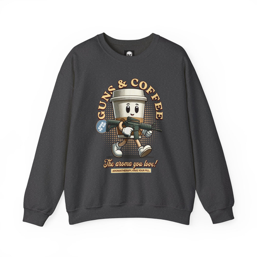 GUNS AND COFFEE VINTAGE SWEATSHIRT